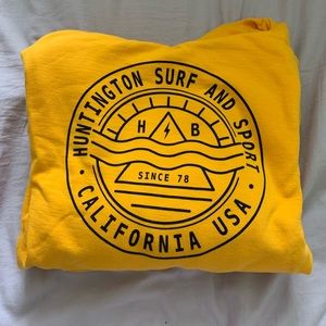 Mustard Yellow Huntington Beach Hoodie